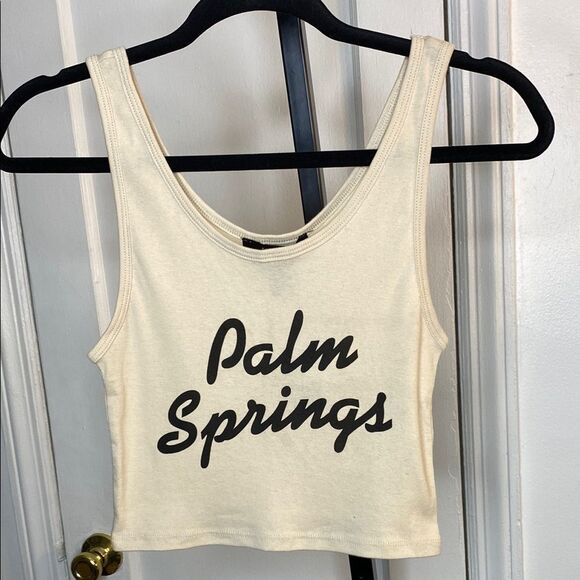 Forever 21 Tops - Palm Springs Taupe/Black Tank Top